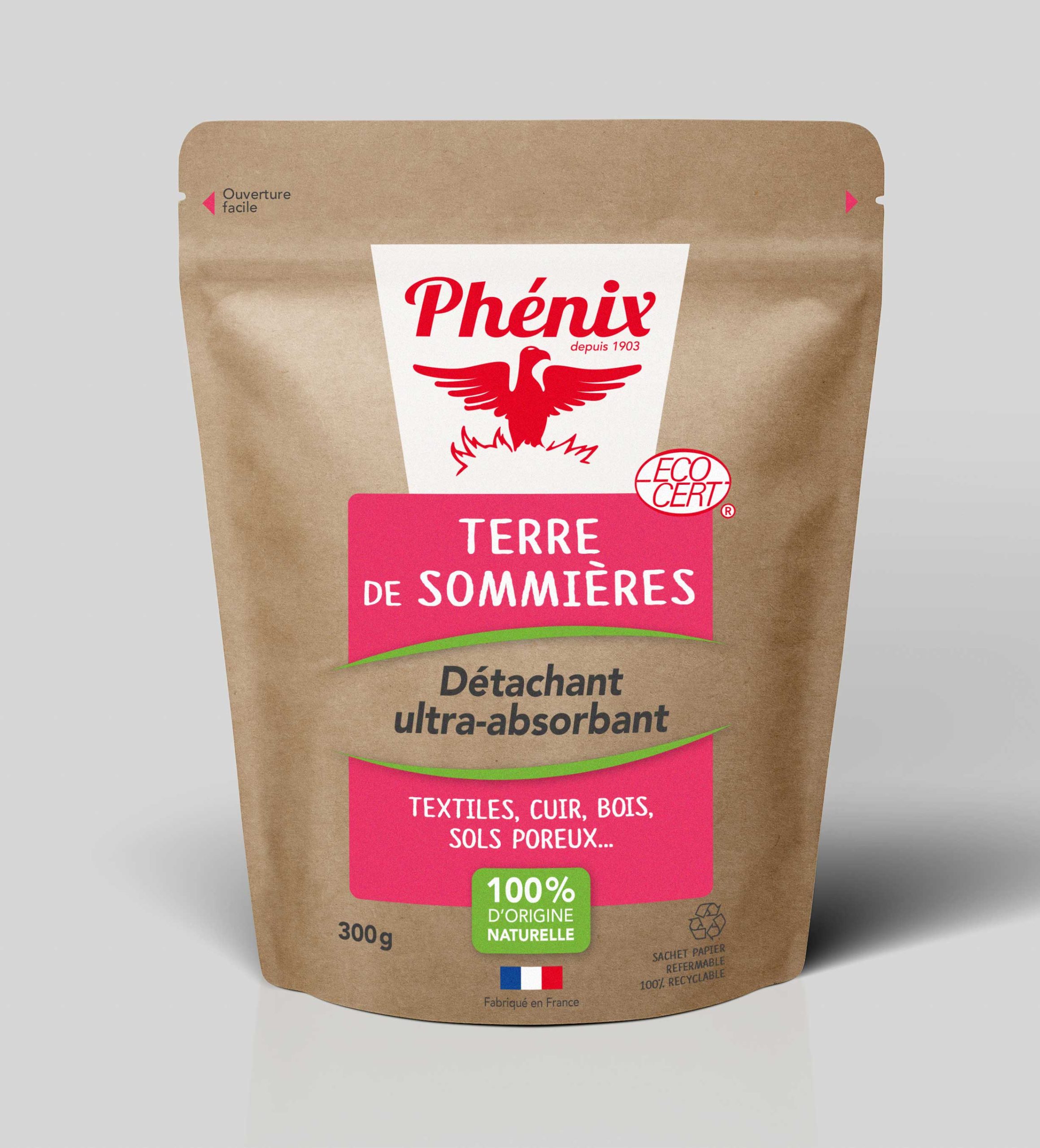 Poudre détachante de terre de sommières